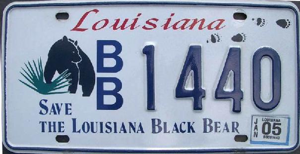 Black Custom Louisiana License Plate – Limitless Workshop