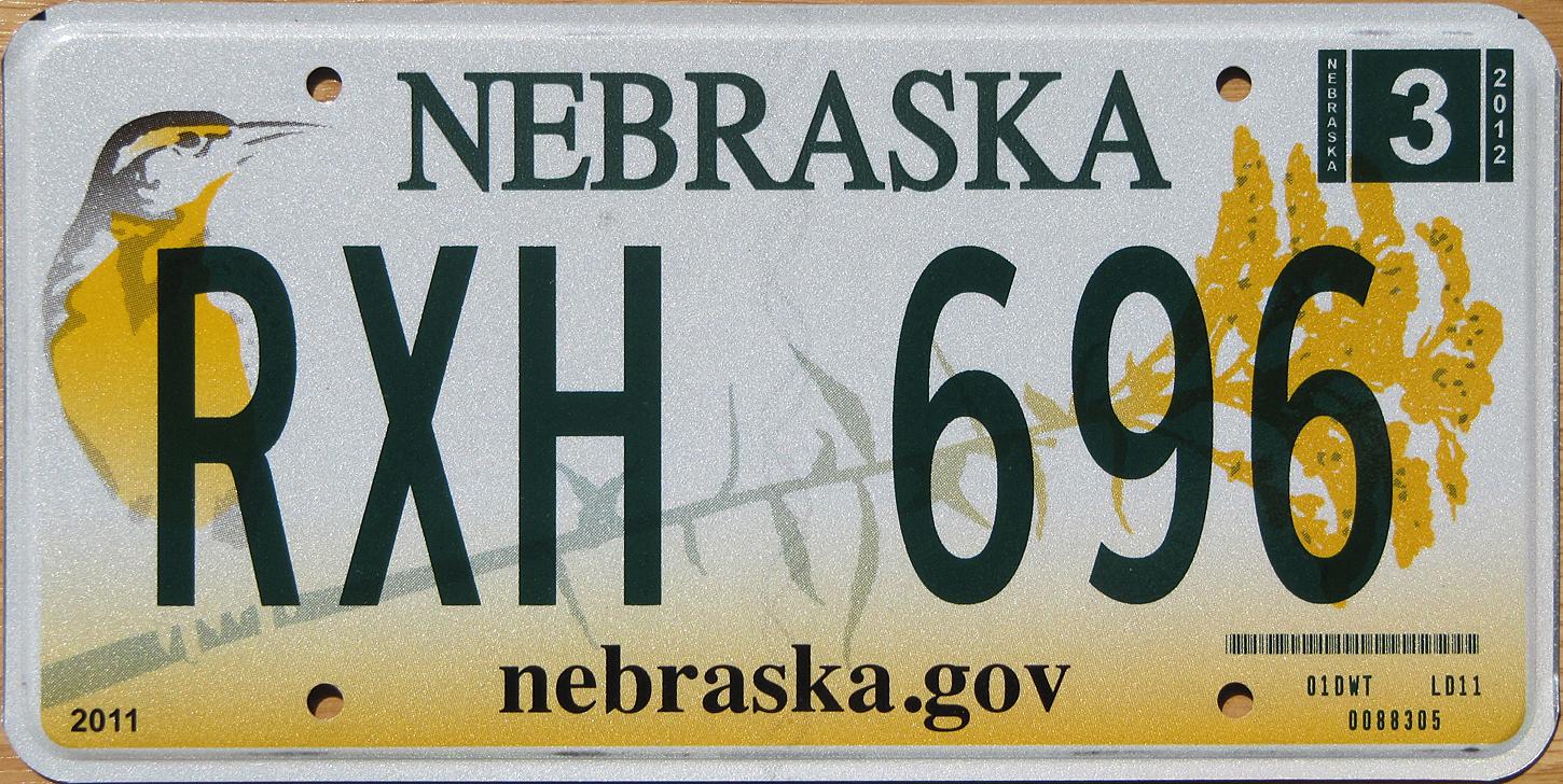 Fee License Lincoln Motor Ne Registration Vehicle