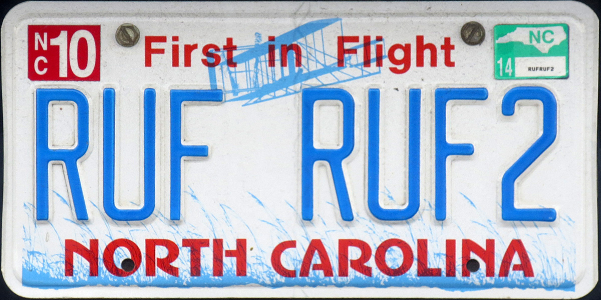 NORTH CAROLINA License Plate Plasma Cut Map Sign, FIRST IN FLIGHT