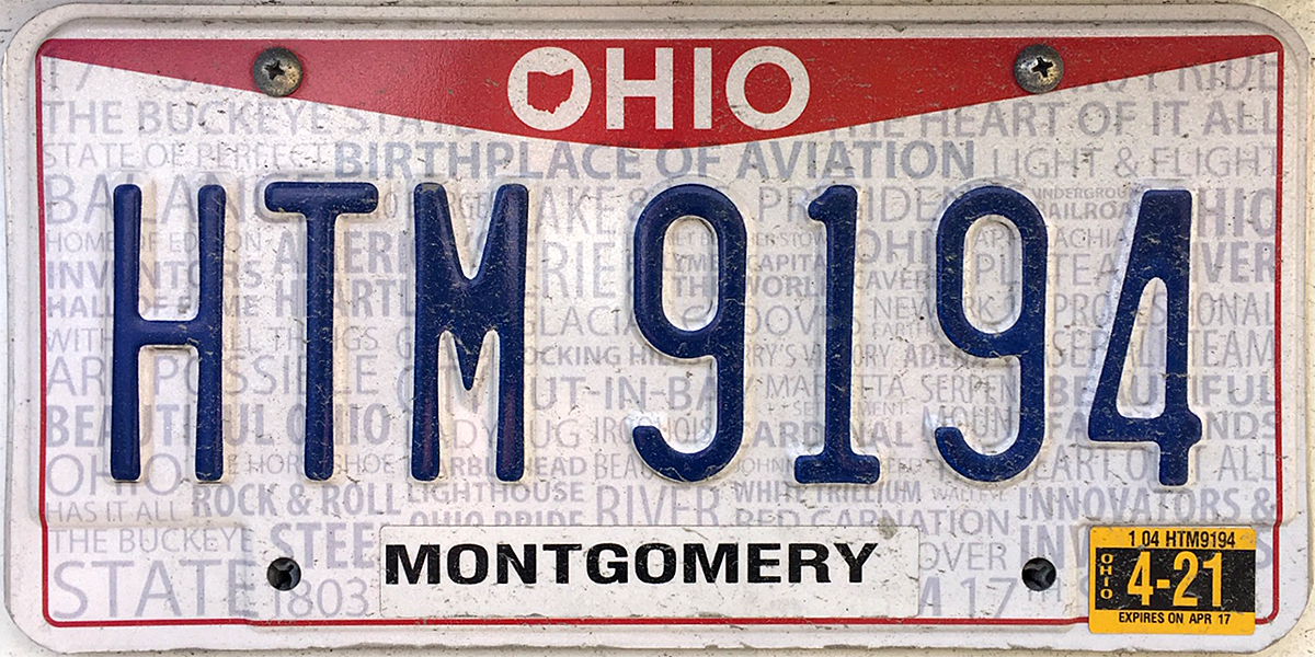 FileOhio 2021 license plate Montgomery County.jpg Wikipedia