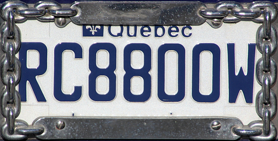 Quebec 1979-2009 Personalized Custom License Plate Car Motorcycle Bike 