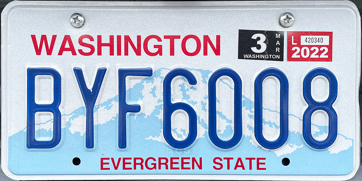 Gonzaga Washington City State University Aluminum Vanity License Plate Tag
